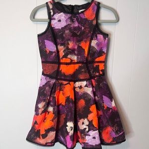 Milly minis girls dress Sz 12Y special occasions purple floral